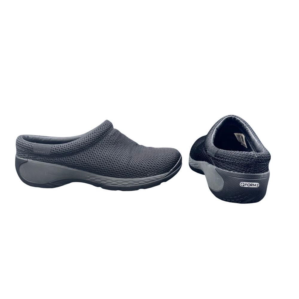 Merrell Encore Breeze 5 Black Mesh Clogs Mule Shoes Q Form 2 Women’s 9.5